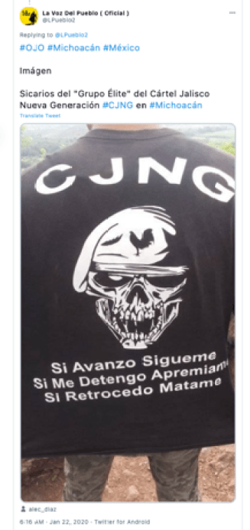 Jalisco Cartel New Generation drug cartel mexica