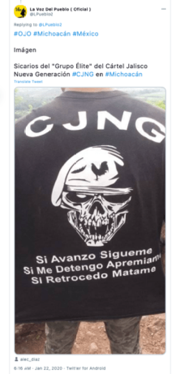 Click to enlarge Jalisco Cartel New Generation drug cartel mexica