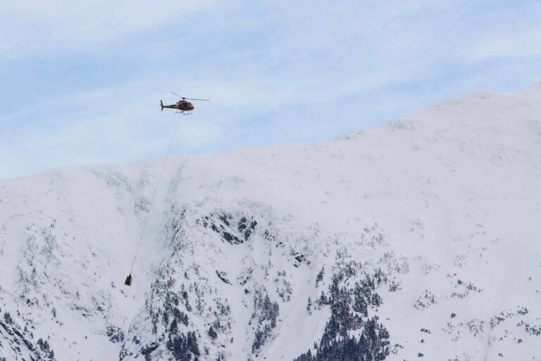 Click to enlarge An April 11, 2023 avalanche near Stewart, B.C. has killed one heliskier and left three others injured, Last Frontier Heliskiing confirmed.