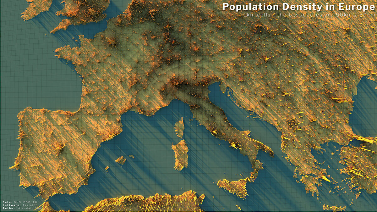 Click to enlarge Europe Population