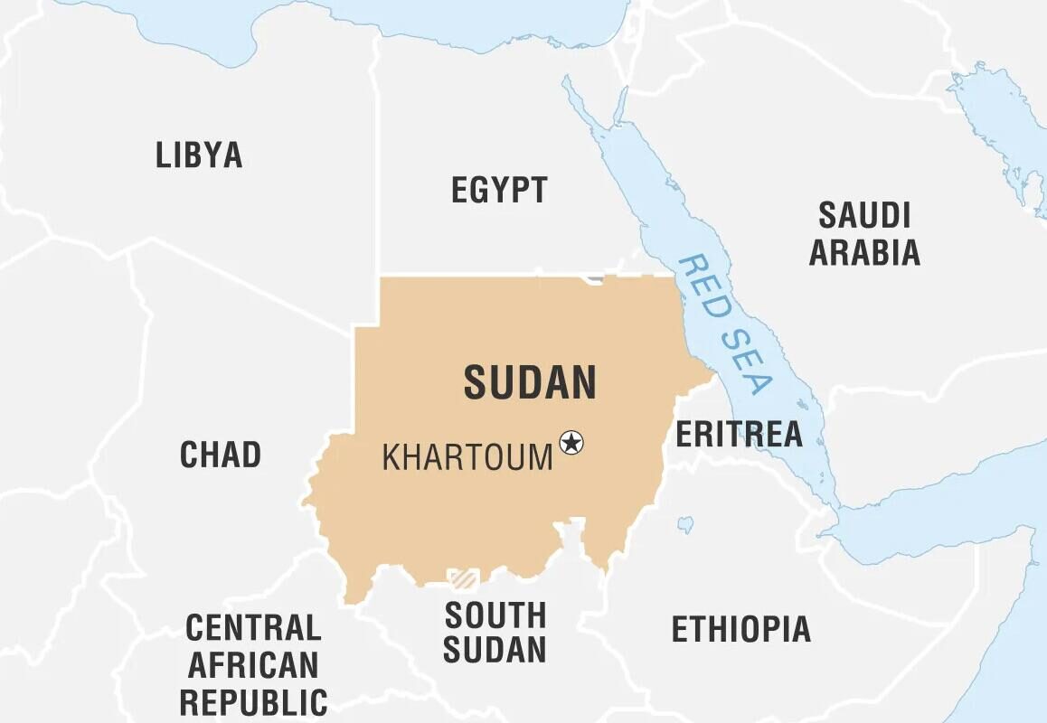 map sudan