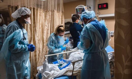 Click to enlarge Health care workers