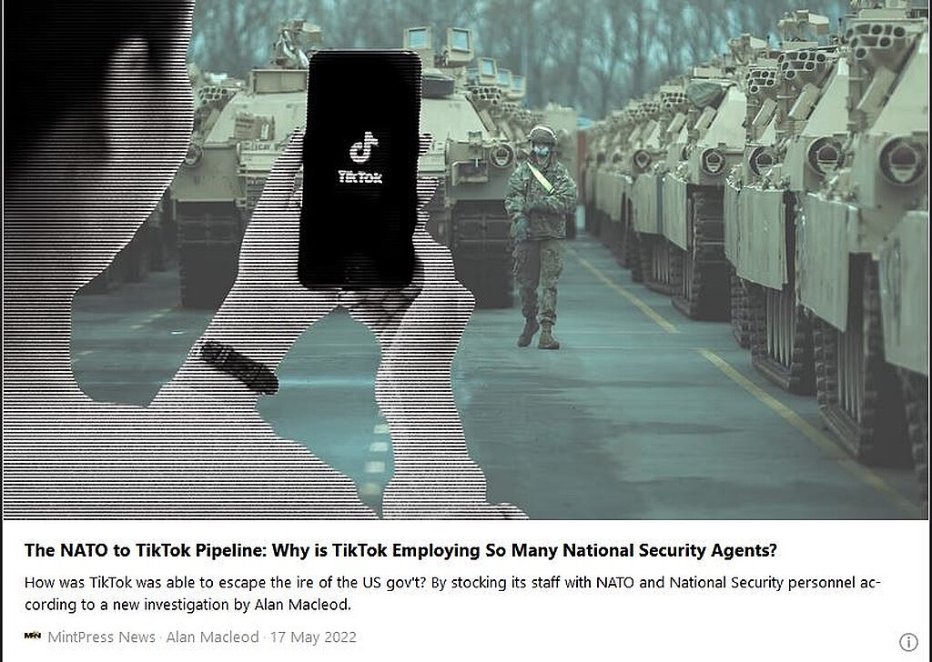NATO employees tik tock NSA