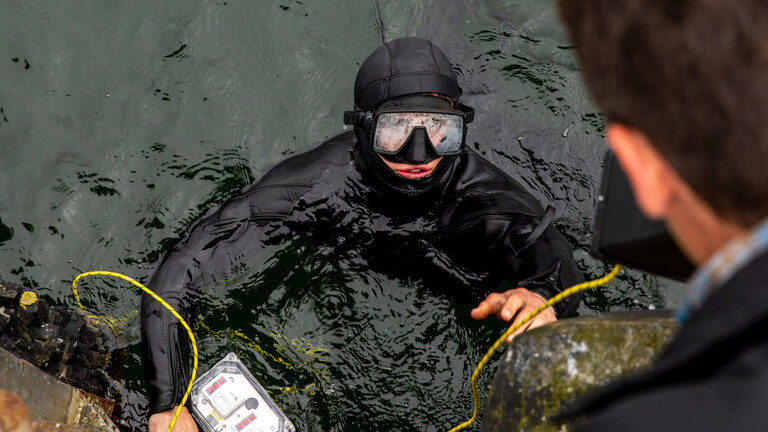 US navy diver