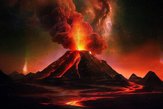 Click to enlarge eruption volcano