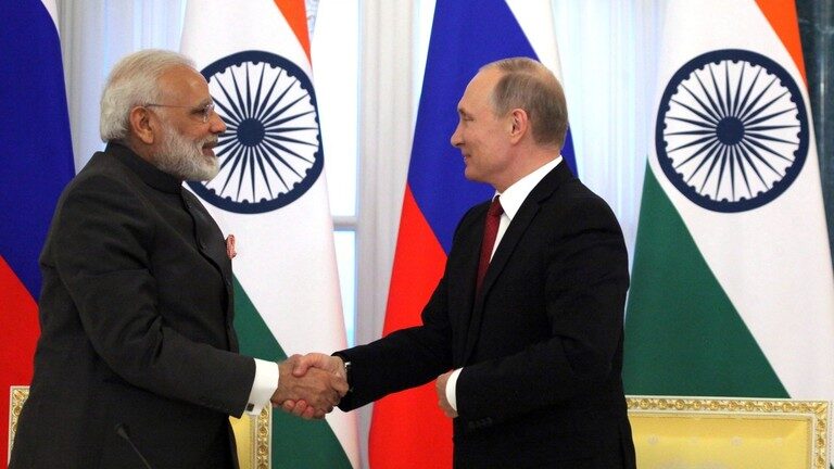 Click to enlarge Modi Putin