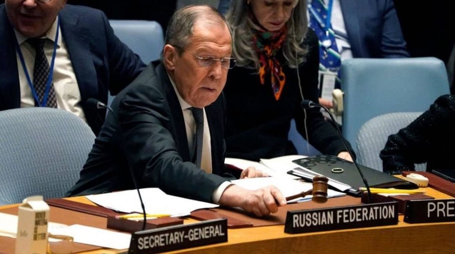 Click to enlarge Lavrov at the UN
