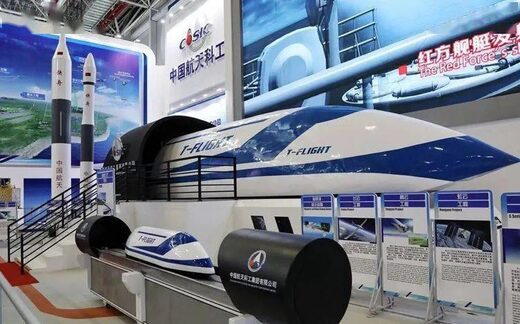 Click to enlarge high-speed maglev train