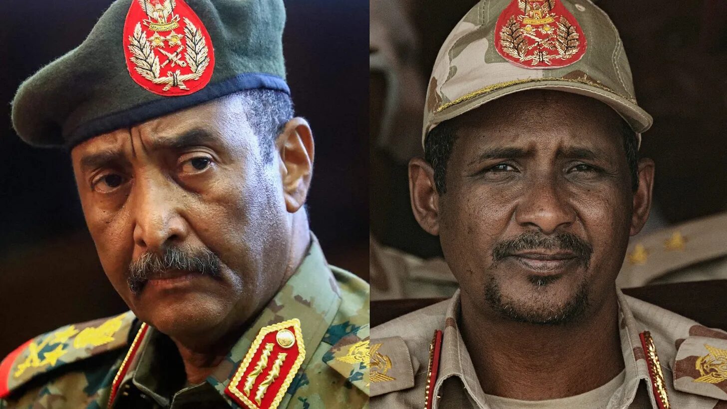 Click to enlarge Opposing Sudanese Generals