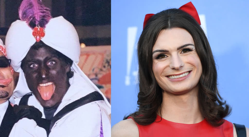 Click to enlarge Justin Trudeau in Blackface. Dylan Mulvaney in Woman-face.