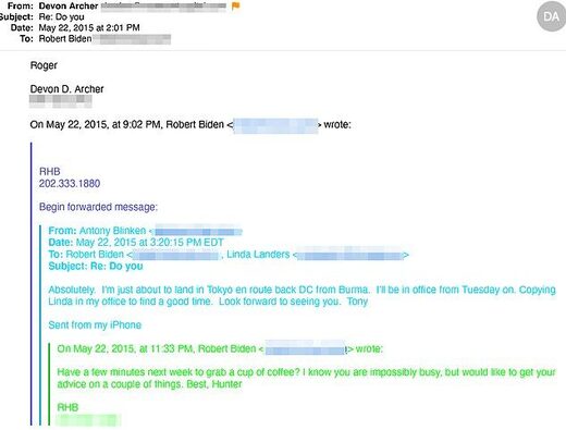 blinken biden email burisma ukraine