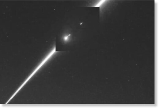 The meteor appeared in the sky above Western Australia just after 5am.