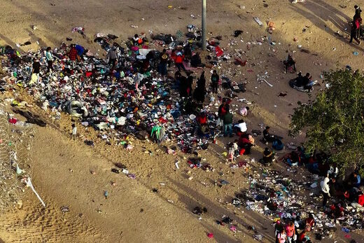 Click to enlarge el paso illegal migrants trash sanitation problems