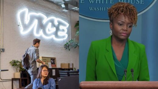 Click to enlarge vice news white house spokeswoman Karine Jean-Pierre