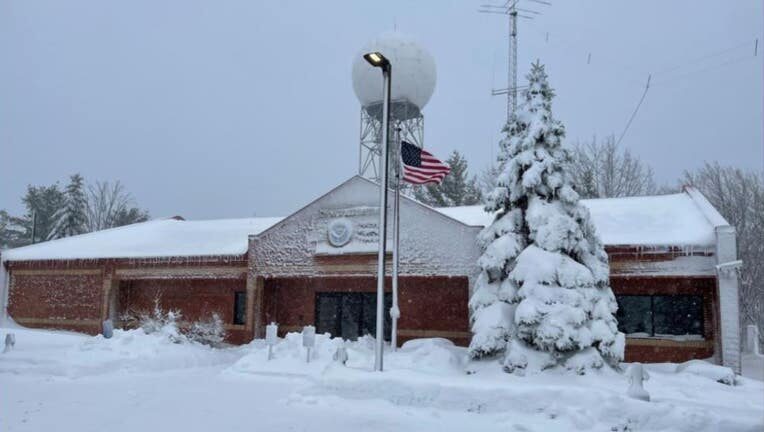 National Weather Service station in Marquette.
