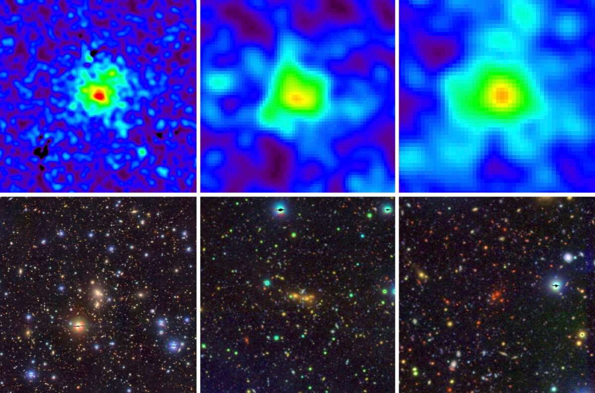 three low mass clusters