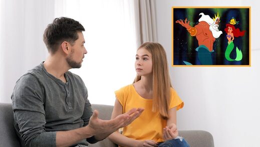 parent child little mermaid
