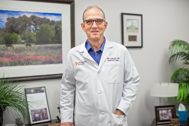 Click to enlarge Dr. John Calhoon former president of the Society of Thoracic Surgeons