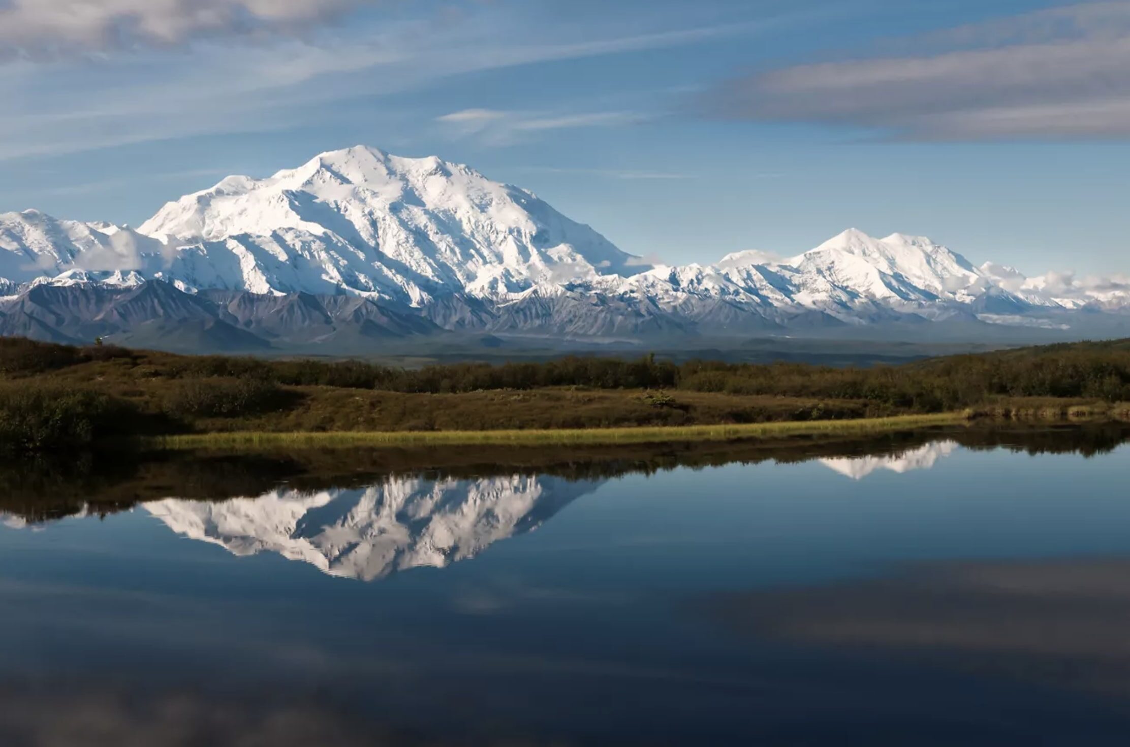 Denali as seen from the Reflection Pond.