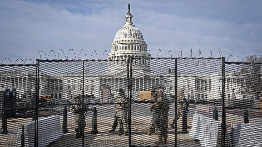 Click to enlarge fences national guard capitol building