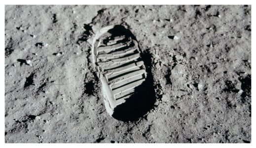 Footprint on Moon