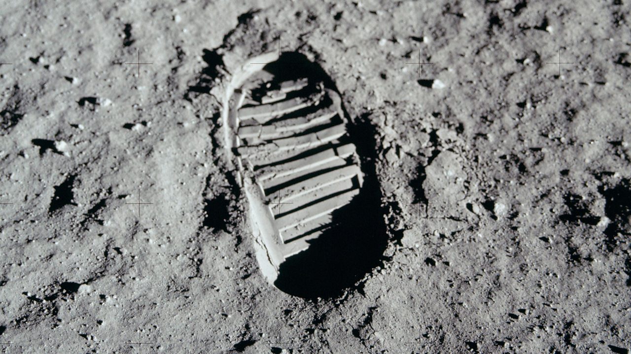Footprint on Moon