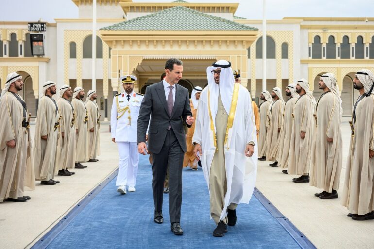 Click to enlarge Sheikh Mohammed bin Zayed bashir al assad syria UAE
