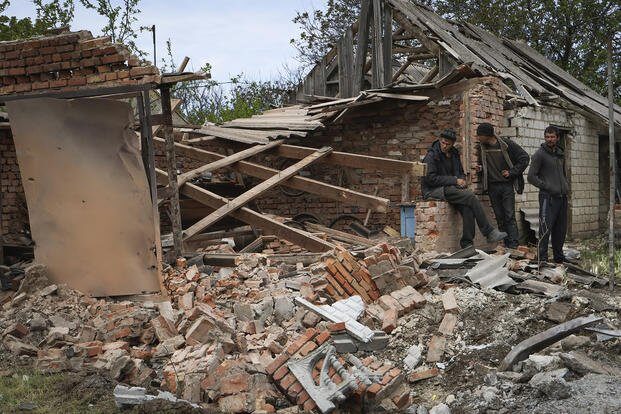 Komyshevakha destruction