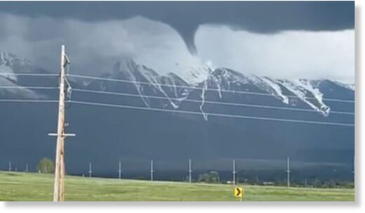Funnel cloud in Montana.