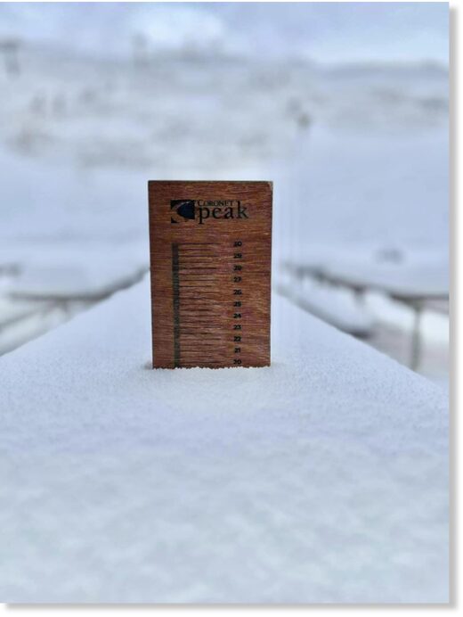 Coronet Peak recorded snowfalls of around 20cm.