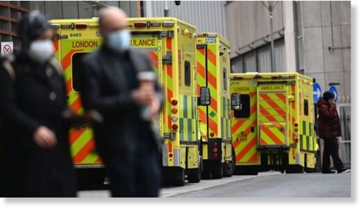 Click to enlarge UK ambulances