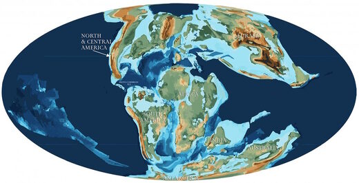 cretaceous period continents
