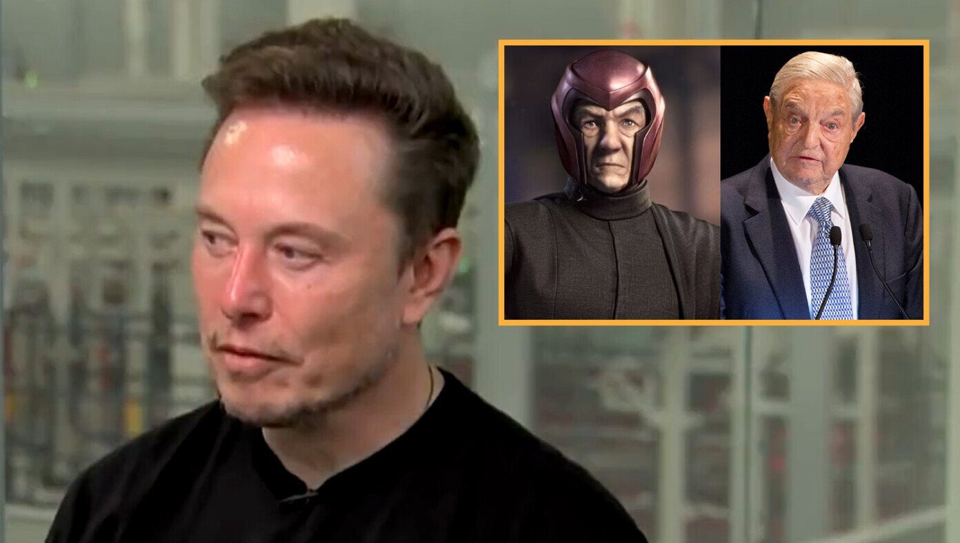 elon musk soros magneto satire