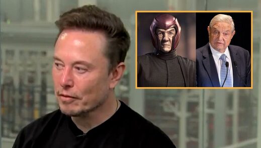 elon musk soros magneto satire