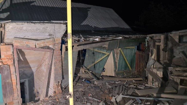 bombed house