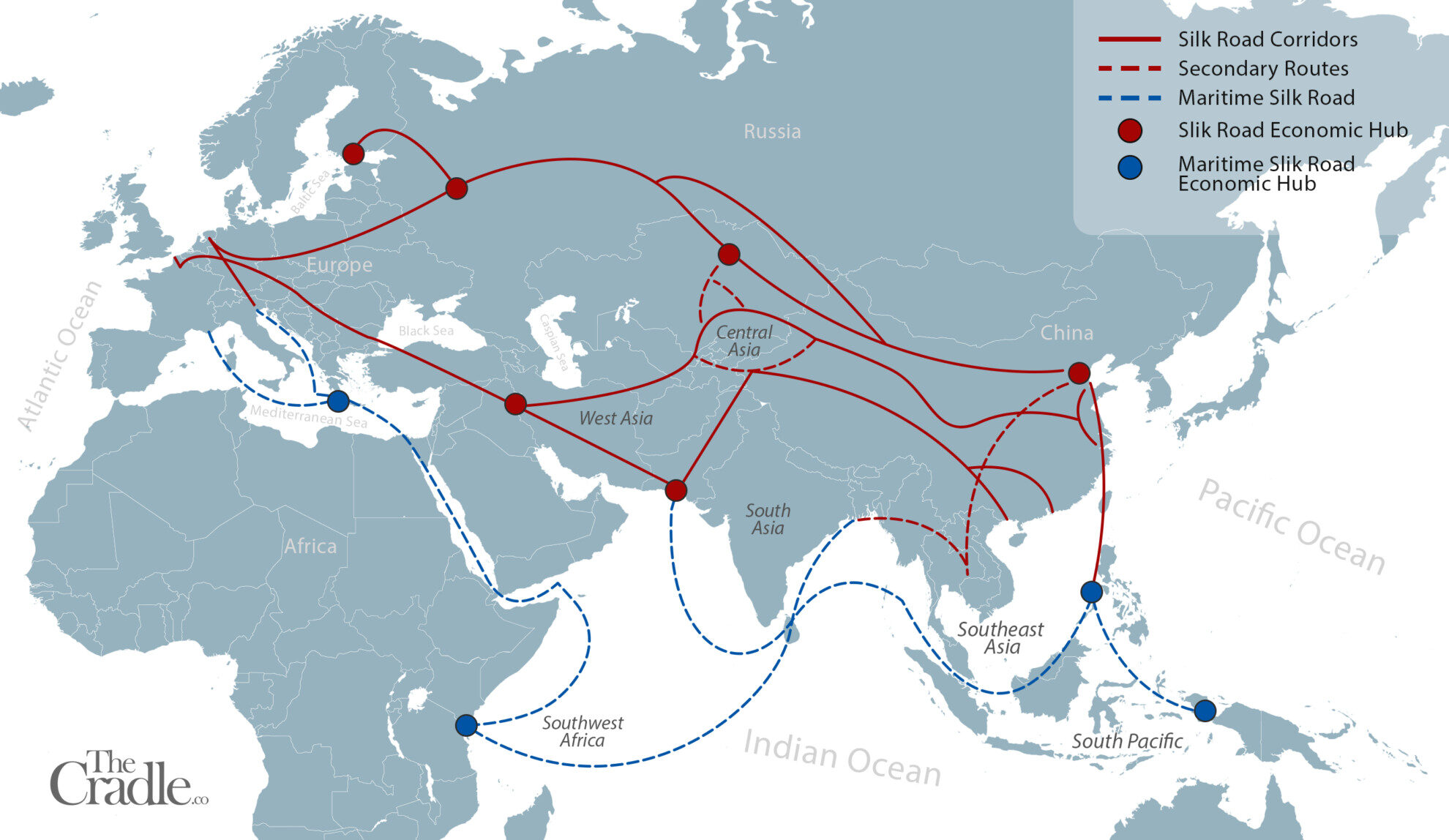 Click to enlarge BRI Across Indian Ocean