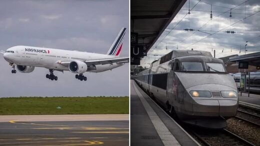 Click to enlarge plane train