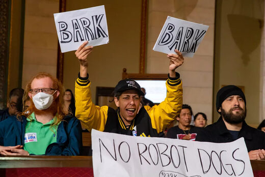 Click to enlarge Los Angeles, March 7 City Council, no robot dog