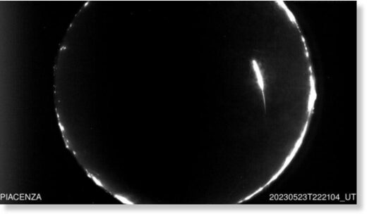 The bolide of May 24 filmed by the Prisma camera in Piacenza