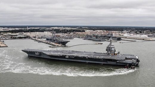 Click to enlarge USS Gerald R. Ford warship