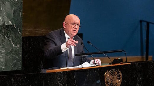 Click to enlarge United Nations, Ambassador Vassily Nebenzia of Russia