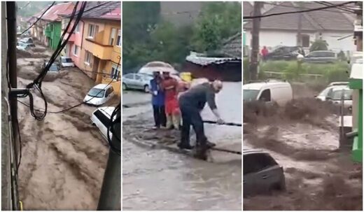 Flash floods in Caraș-Severin, Romania