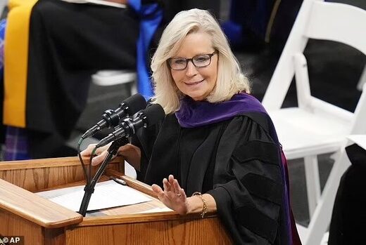 Graduates boo and turn their chairs away from former US Rep. Liz Cheney as she delivers commencement address at liberal Colorado College