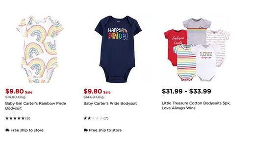 Kohl's Pride clothing infants