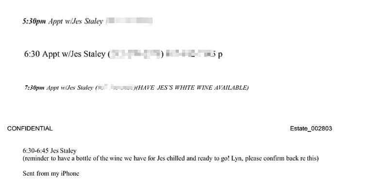 Click to enlarge epstein schedule jes staley wine code word
