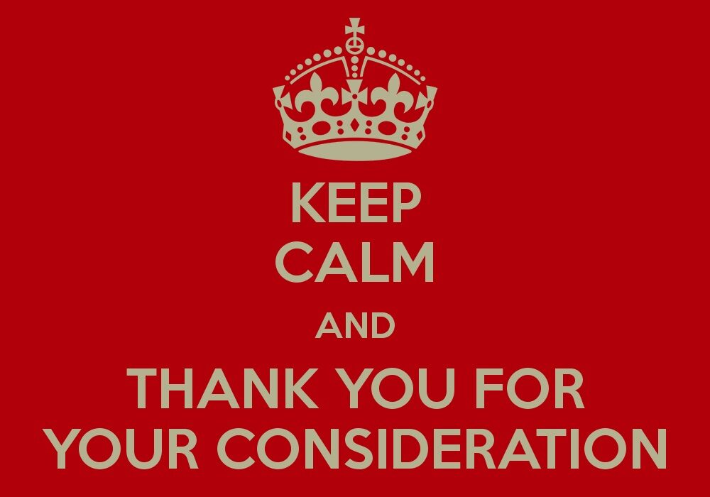 consideration