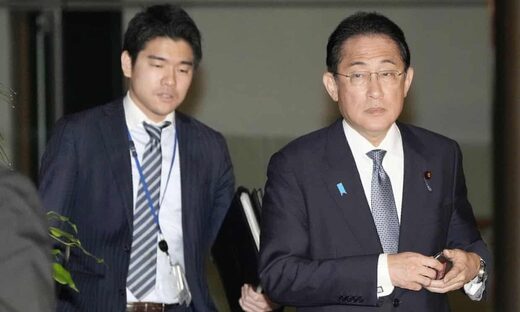 Japan PM fires son after pictures emerge of 'inappropriate' private party at official residence