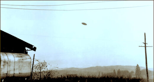 UFO in sky