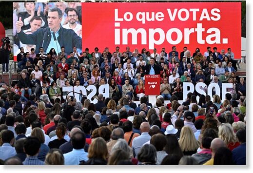 Click to enlarge Pedro Sánchez