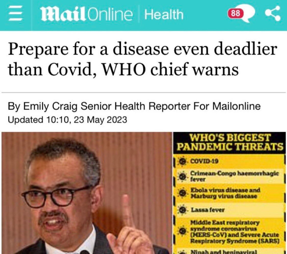 WHO prepare for disease